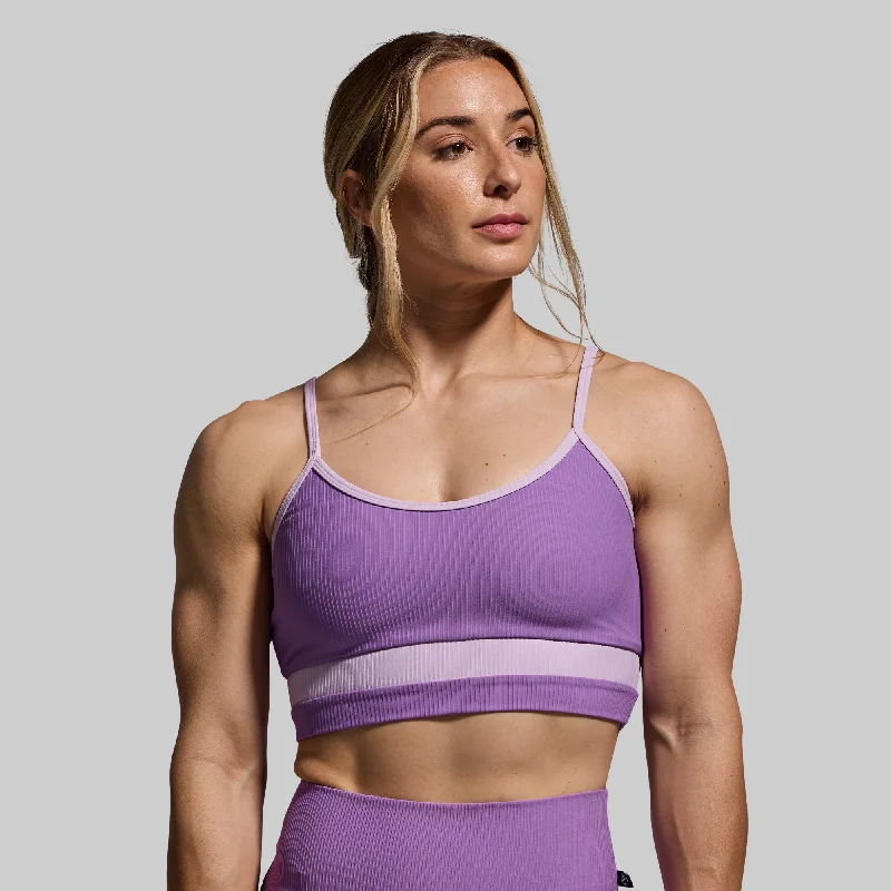 Out of Line Sports Bra (Grape Popsicle) Full Support Bra