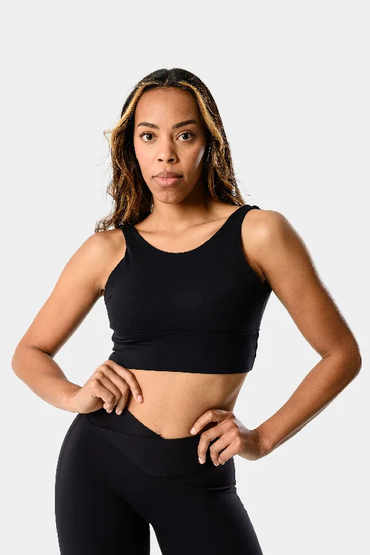 Sade Sports Bra - Black Stylish Lace Bralette