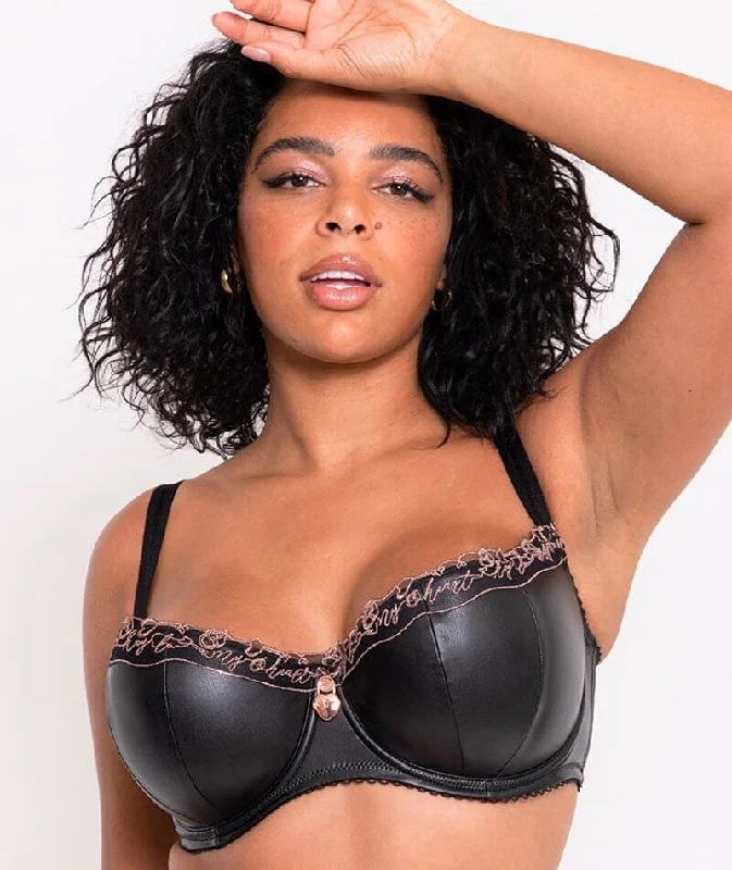 SCANTILLY KEY TO MY HEART PADDED HALF CUP BRA Stylish Lace Bralette