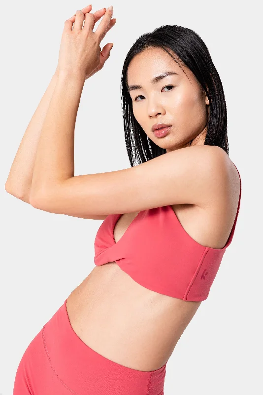 Selene Sports Bra - Holly Berry Soft Mesh Bra