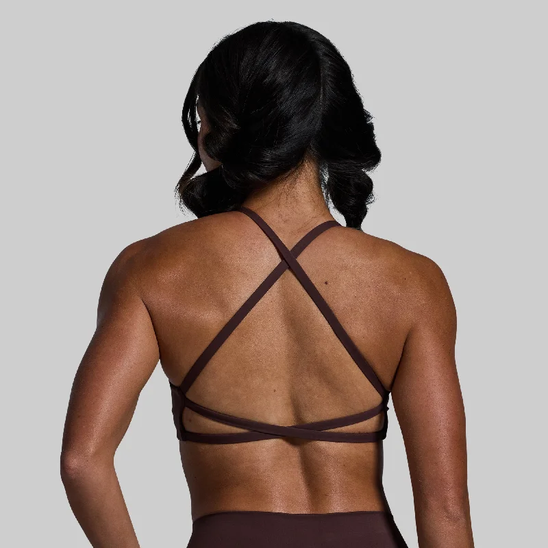 Serenity Sports Bra (French Roast) Breathable Sports Bra