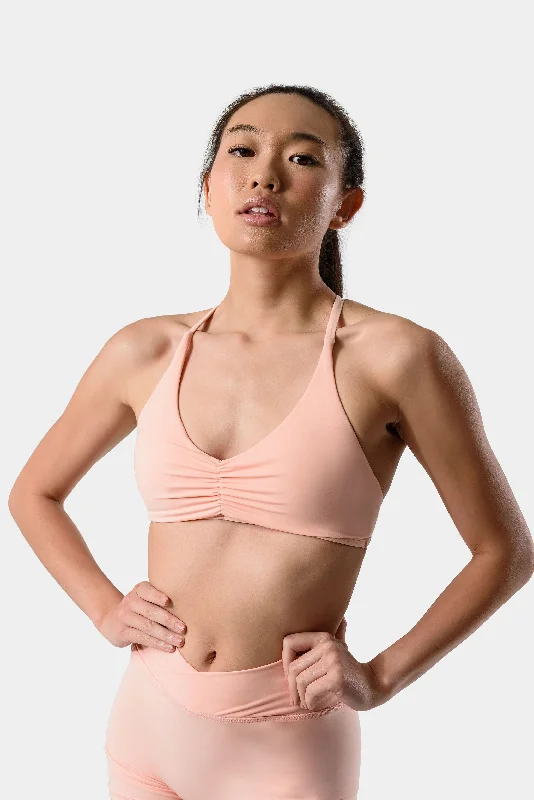 Sienna Sports Bra - Peach Bud Multi-Way Bra Design