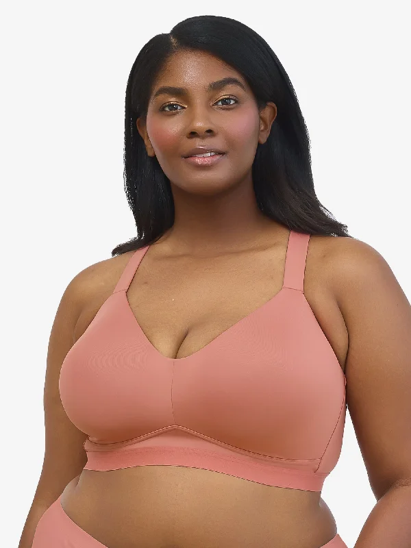 The Aurora - Lightly Lined Microfiber Wirefree Bra Elegant Satin Bralette