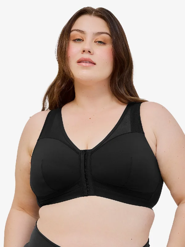 The Harper - Wirefree Mesh Front-Closure Bra Seamless Fit Bra