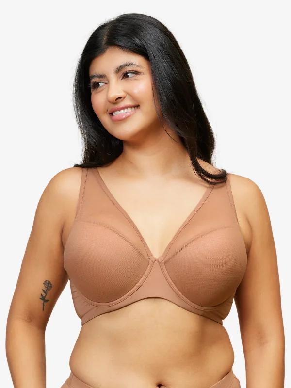 The Jolene - Perfect Plunge Underwire Bra Minimalist Wireless Bra