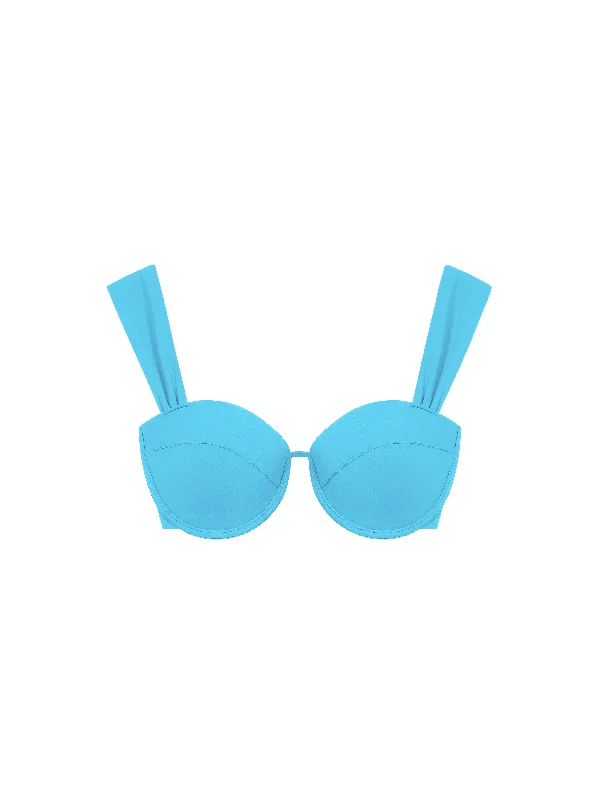 The Modern Bustier Bra - Aqua Adjustable Comfort Bra