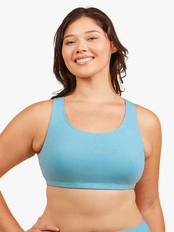 The Serena - Cotton Wirefree Sports Bra Full Coverage Bra