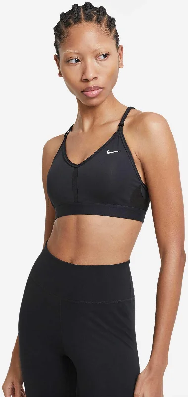 Women's Indy Light-Support Padded V-Neck Sports Bra Sexy Mesh Bralette