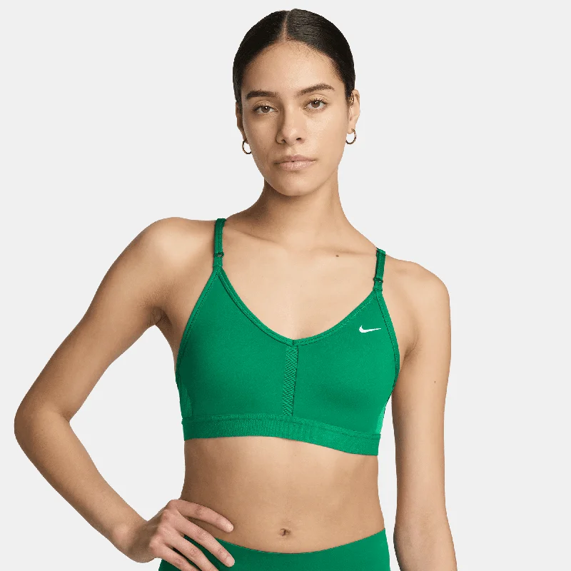 Women's Indy Light-Support Padded V-Neck Sports Bra Full Coverage Bralette