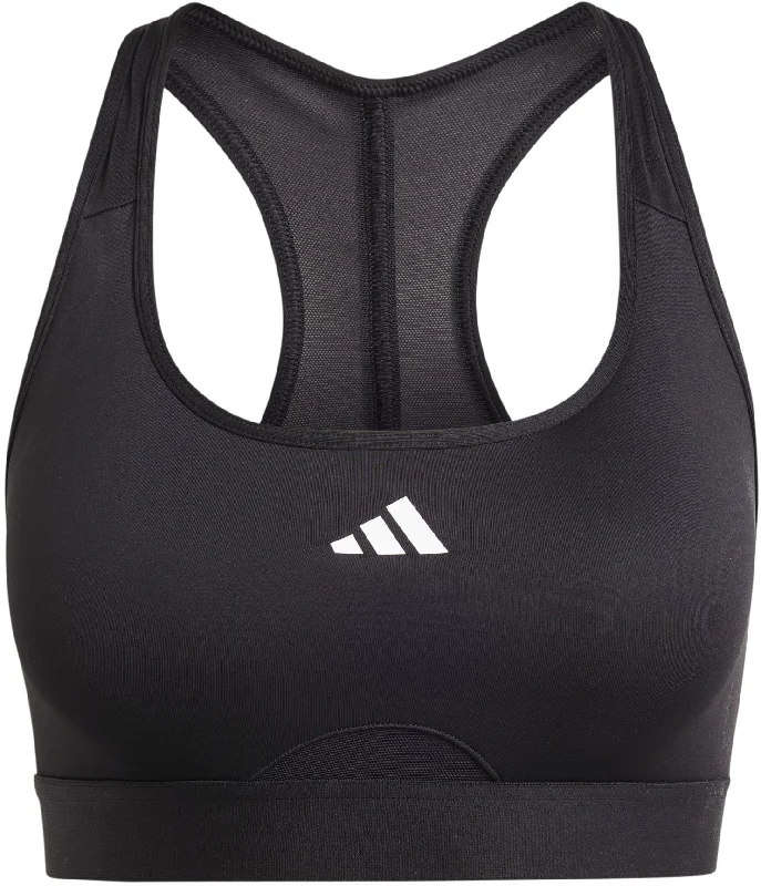 Women's PowerReact Training Medium Support Sports Bra Elegant Satin Bralette