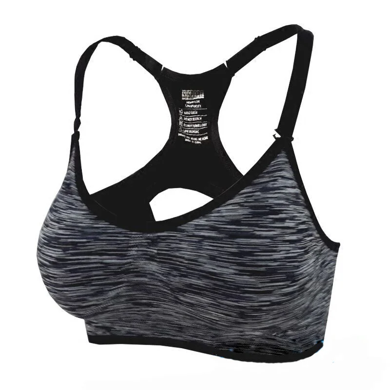 Women's Sports Bra For Running, Yoga, Gym with Adjustable Straps Stylish Lace Bralette