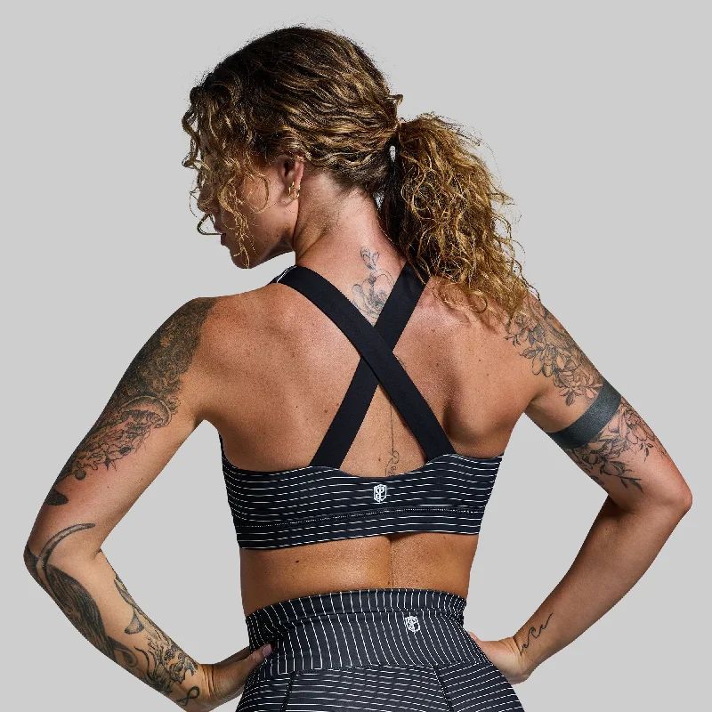 Your Essential Sports Bra (Tuxedo) Adjustable Back Bra