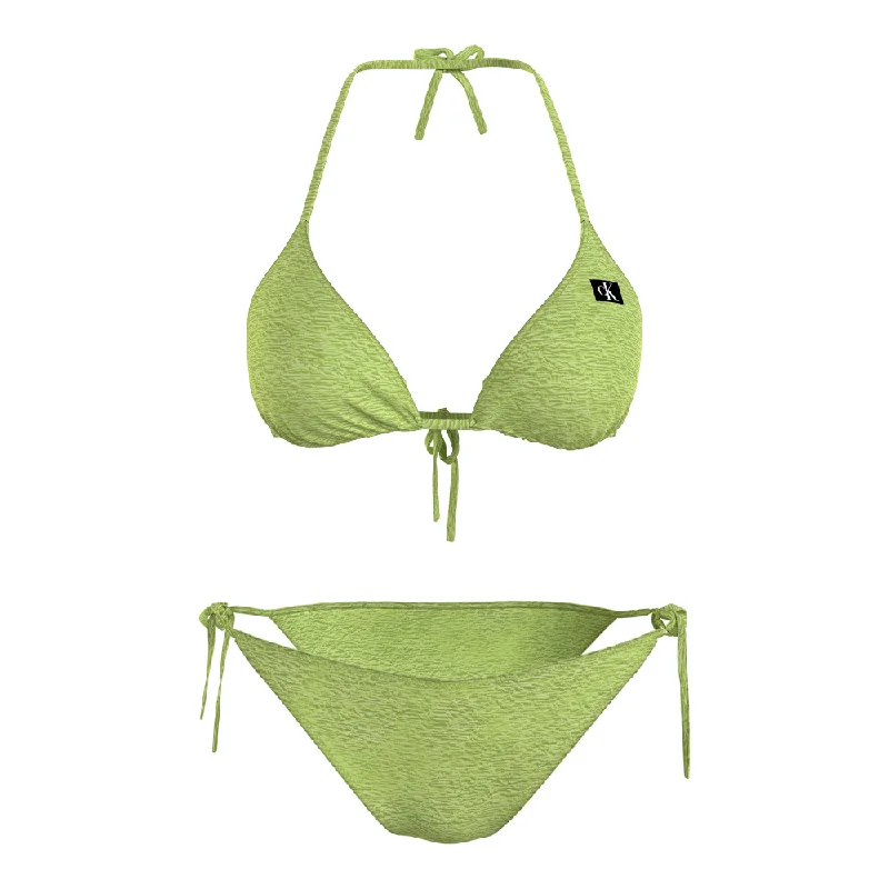 Calvin Klein green swimwear Triangle Side Tie Sporty Swimwear Bottoms