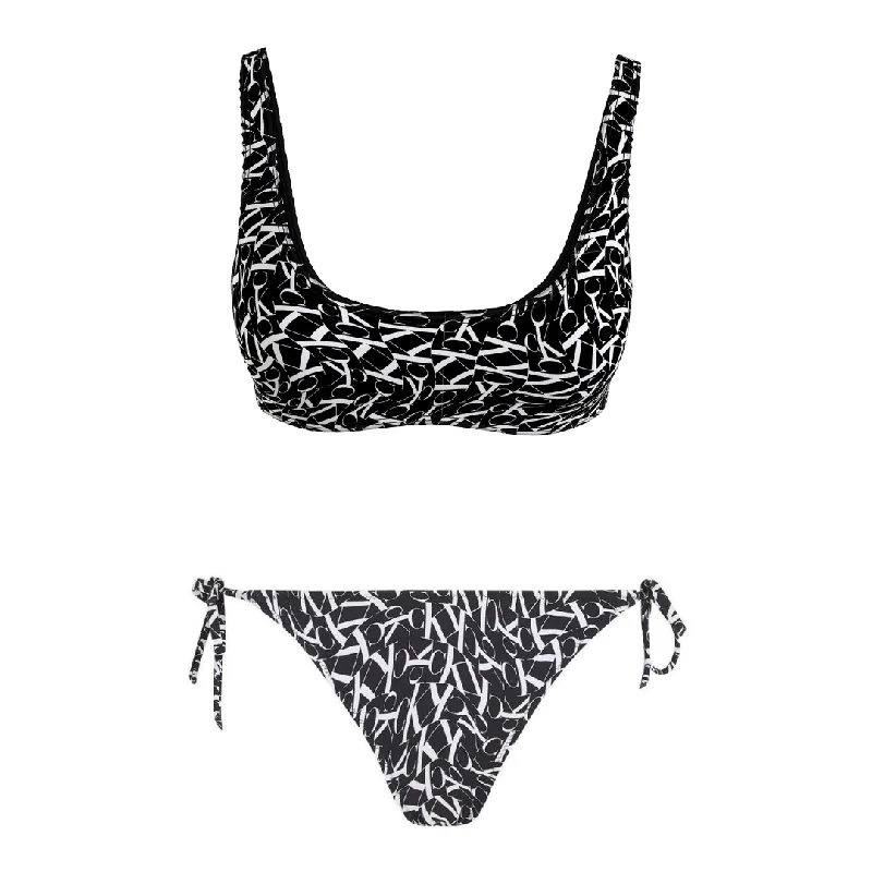 Calvin Klein Printed Bralette Swimwear Floral Swimwear Set