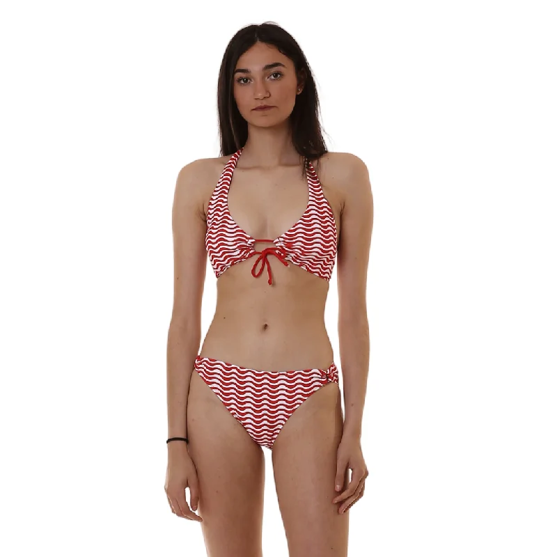 Cherry Beach Halter Swim Sporty Swimsuit Style