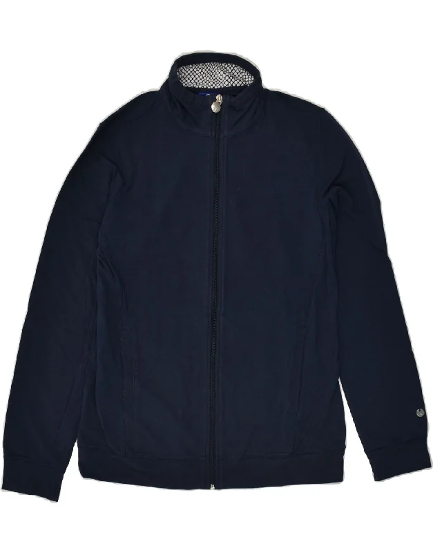 CHAMPION Womens Tracksuit Top Jacket UK 10 Small Navy Blue Fitted Jacket Loose Jacket Oversized Jacket