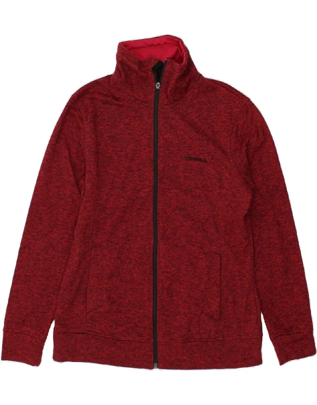 O'NEILL Womens Tracksuit Top Jacket UK 18 XL Red Flecked Insulated Jacket Fitted Jacket Loose Jacket