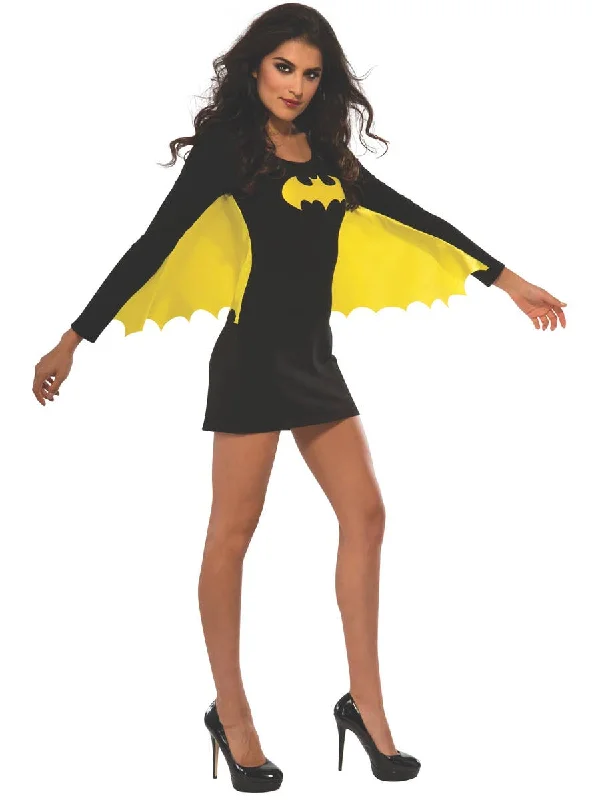 Batgirl Womens Black Superhero Fancy Dress Costume