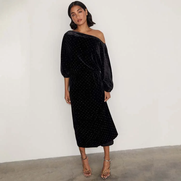 Black Velvet Tilly Dress