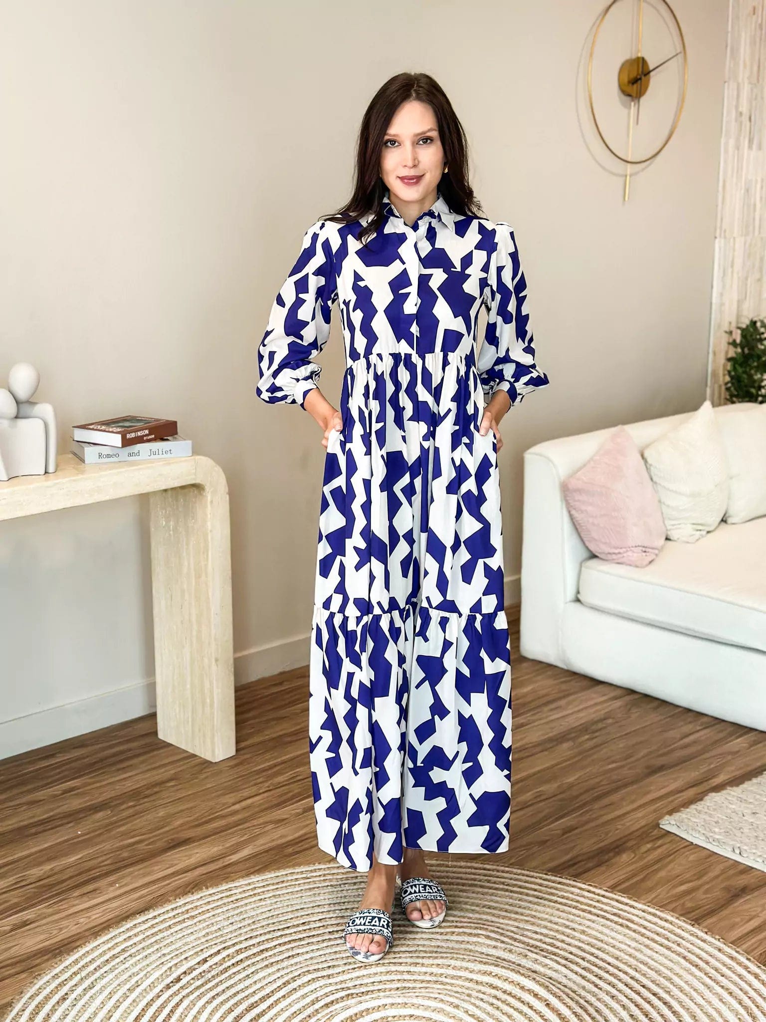 Peppermint Dress In Blue