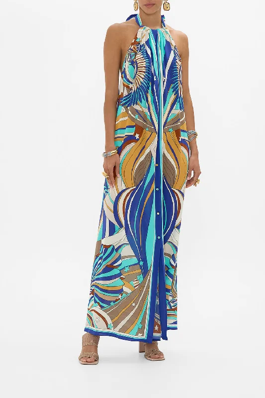 BUTTON FRONT OPENING DRESS OASIS ORACLE