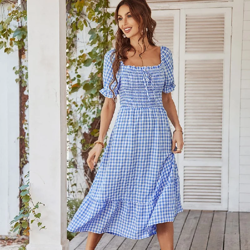 DressBetty - Summer Sexy Backless Bow Beach Dress