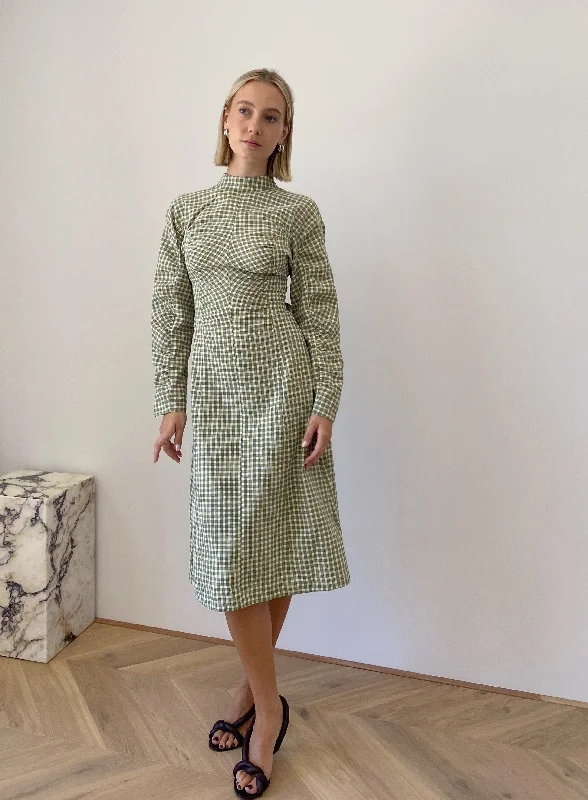 Alessandra Checked Dress