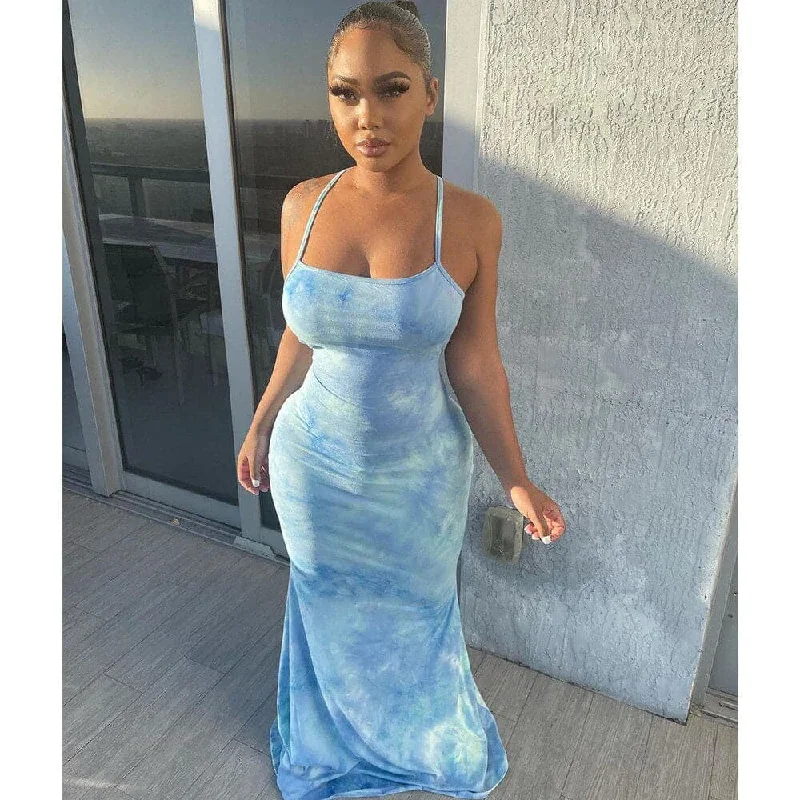 DressBetty - Elegant Backless Sexy Vacation Lace Up Sundress
