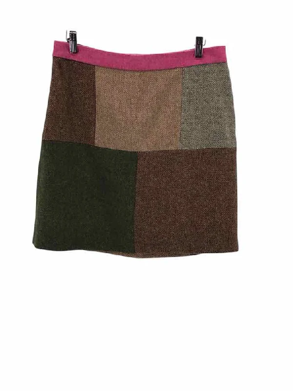 Brooks Brothers Size 10 Brown Multi Skirt breathable skirt fabric