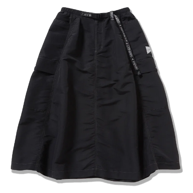 Gramicci x And Wander Ripstop Voyager Skirt Black cashmere skirt fine